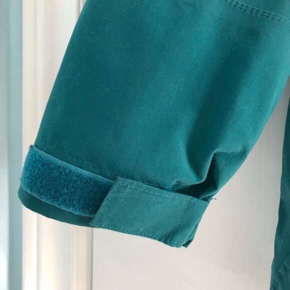 Vtg Far West Gor-tex Hooded Jacket Coat Windbreaker Unisex Teal Black Medium M - Picture 11 of 15